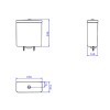 Caixa Acoplada Dual Flux (3 E 6L) Axis/Living/Piano/Polo/Quadra/Unic Botao Cromado CD.21F.17 - Deca - vista 2