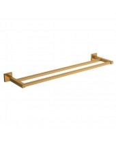 Porta Toalha Duplo Quadratta Gold Deca 2042.GL83.MT