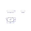 Cuba Oval Apoio 50cm Branco L.14050.17 - Deca - vista 2