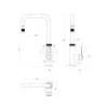 Misturador Monocomando Cozinha Mesa Urban Black Matte 2270.BL.IND.MT - Deca - vista 4