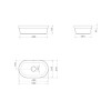 Cuba sobrepor ovaL 50cm branco L.24050.17 - Deca - vista 5