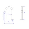 Torneira Tube Bica Baixa Black Matte 1197.BL.TUB.MT - Deca - vista 2