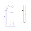 Torneira Tube Bica Alta Black Matte 1198.BL.TUB.MT - Deca - vista 2