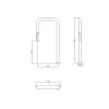 Bica Monocomando Alta Mesa Cozinha You Reta Inox 1290.INX99 - Deca - vista 2