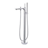 Monocomando de piso para banheira com ducha manual Moove Chrome Doka