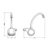 Torneira Elétrica Versátil Parede Branco/Cromado 220V/5500W - Lorenzetti - vista 2