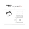 Cuba Simples Inox Embutir CS40 Extra - Mekal - vista 2