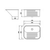 Tanque CT50 Inox Luxo Embutir - Mekal - vista 2