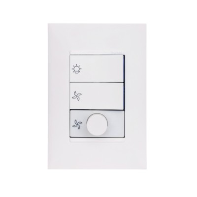 Conjunto Variador Rotativo para Ventilador Bivolt 160VA Branco Plus+ Pial Legrand
