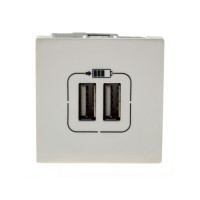 Módulo de Tomada 2xUSB Branco Plus+ Pial Legrand