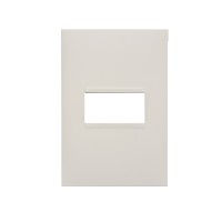 Placa sem Suporte 4x2 um módulo horizontal Branco Plus + Pial Legrand
