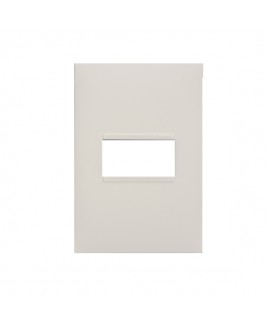 Placa sem Suporte 4x2 um módulo horizontal Branco Plus + Pial Legrand