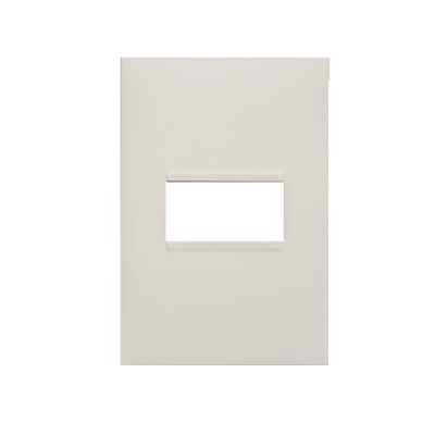 Placa sem Suporte 4x2 um módulo horizontal Branco Plus + Pial Legrand