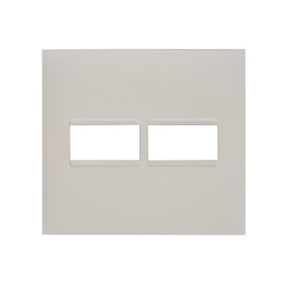 Placa sem Suporte 4x4 dois módulos Horizontal Branco Plus+ Pial Legrand