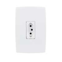 Conjunto Tomada Energia 10A Vertical Pial Plus Pial Legrand