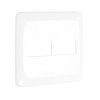 Placa com Suporte 4x4 dois módulos Branco Pial Pop - Pial Legrand - vista 2