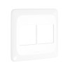 Placa com Suporte 4x4 quatro módulos adjacentes Branco Pial Pop - Pial Legrand - vista 2