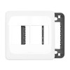 Placa com Suporte 4x4 quatro módulos adjacentes Branco Pial Pop - Pial Legrand - vista 3