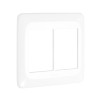 Placa com Suporte 4x4 seis módulos adjacentes Branco Pial Pop - Pial Legrand - vista 2