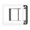 Placa com Suporte 4x4 seis módulos adjacentes Branco Pial Pop - Pial Legrand - vista 3