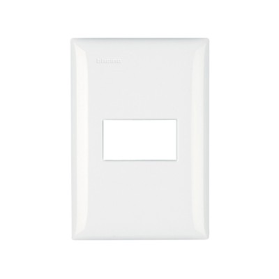 Placa sem Suporte 4x2 um módulo horizontal Thesi Up Bticino