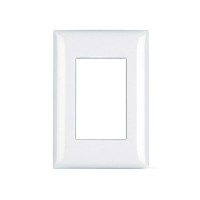 Placa sem Suporte 4x2 três módulos adjacentes horizontal Thesi Up Bticino