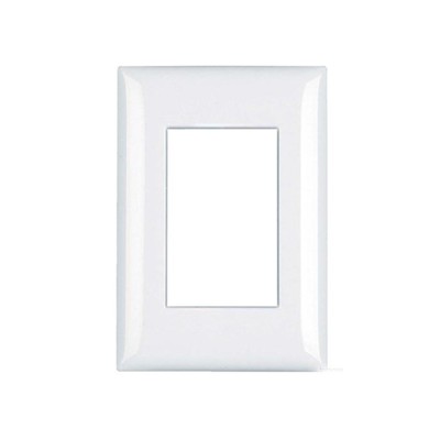 Placa sem Suporte 4x2 três módulos adjacentes horizontal Thesi Up Bticino