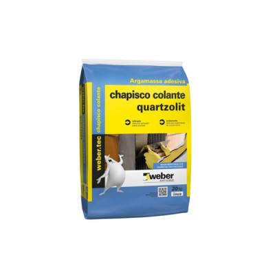 Chapisco Colante Cinza 20kg - Quartzolit
