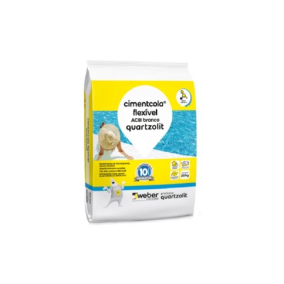 Argamassa Flexível ACIII Branca 20kg - Quartzolit