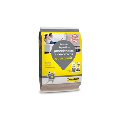 Rejunte Porcelanato e Cerâmicas Branco 5kg Quartzolit