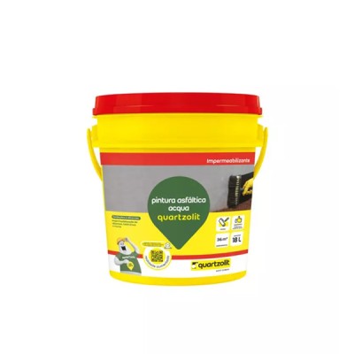Impermeabilizante Pintura Asfáltica Acqua Preto 18 litros - Quartzolit