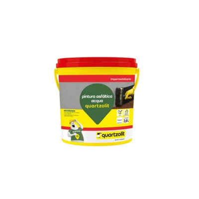 Impermeabilizante Pintura Asfáltica Acqua Preto 3,6 litros - Quartzolit