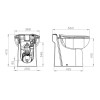 SFA SANICOMPACT C4 Vaso Sanitário com bomba triturador com assento softclose 220V C4LVBR - Sanitrit - vista 3