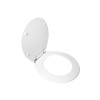 Assento para Vaso Sanitário Poliéster para Ravena/Izy (Deca) Aço (reb.Oculto) Branco - Sedile - vista 2