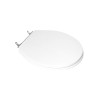 Assento para Vaso Sanitário Poliéster para Ravena/Izy (Deca) Aço (reb.Oculto) Branco - Sedile - vista 3