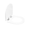 Assento para Vaso Sanitário Poliéster para Link/Carrara/Belle Époque (Deca) Slow Close (reb.Oculto) Branco - Sedile - vista 2