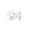 Disjuntor Monopolar Curva C 50A - Steck - vista 4