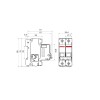 Disjuntor Bipolar Curva C 40A - Steck - vista 4