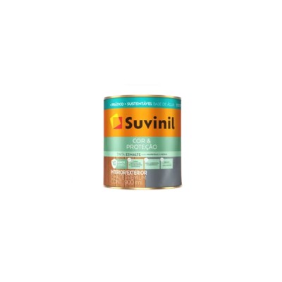 Tinta Esmalte Cor E Proteção Branco Fosco Base Água 900ml - Suvinil