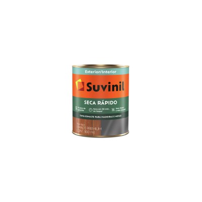 Tinta Esmalte Seca Rápido Preto Brilhante 900ml - Suvinil
