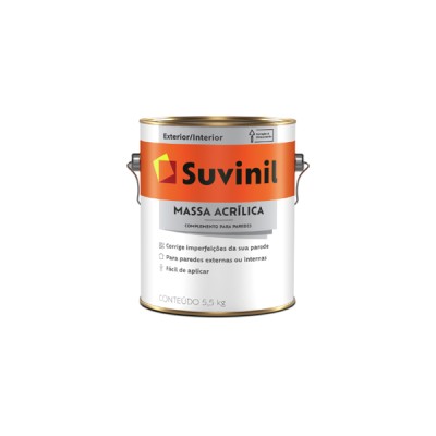 Massa Corrida Acrílica 5,5 KG - Suvinil