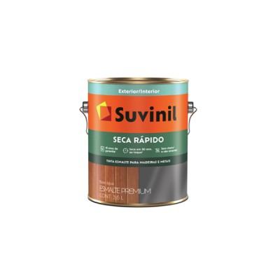 Tinta Esmalte Seca Rápido Branco Brilhante 3,6 litros - Suvinil