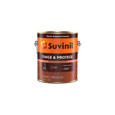 Verniz para Madeira Tinge &amp; Protege Mogno 3,6 litros Suvinil