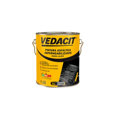 Impermeabilizante Pintura Asfáltica 4 kg - Vedacit