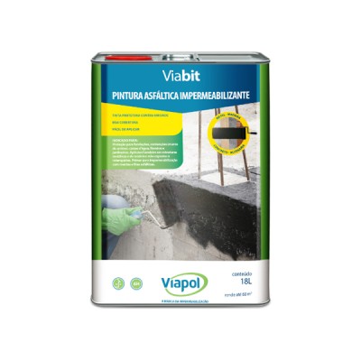 Tinta Asfáltica Impermeabilizante Viabit 18 litros - Viapol