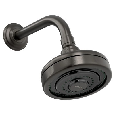 Chuveiro com tubo parede acqua plus antracite 1990.GF.STD.MT