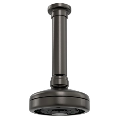 Chuveiro com tubo teto acqua plus antracite 1990.GF.TET.MT