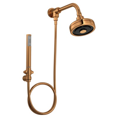 Chuveiro com desviador e ducha manual acqua plus red gold 1990.GL.STD.KIT.RD