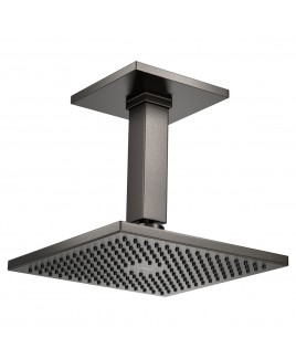 Chuveiro com tubo teto quadrado antracite 1992.GF.TET.MT Chuveiro com tubo teto quadrado antracite 1992.GF.TET.MT