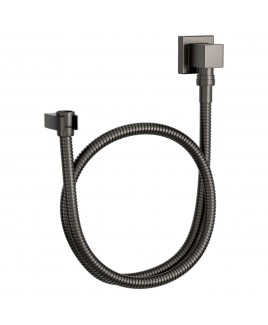 Kit flexivel quadrado com suporte ducha manual 1,70m antracite 4604.GF.170.MT Kit flexivel quadrado com suporte ducha manual 1,70m antracite 4604.GF.170.MT